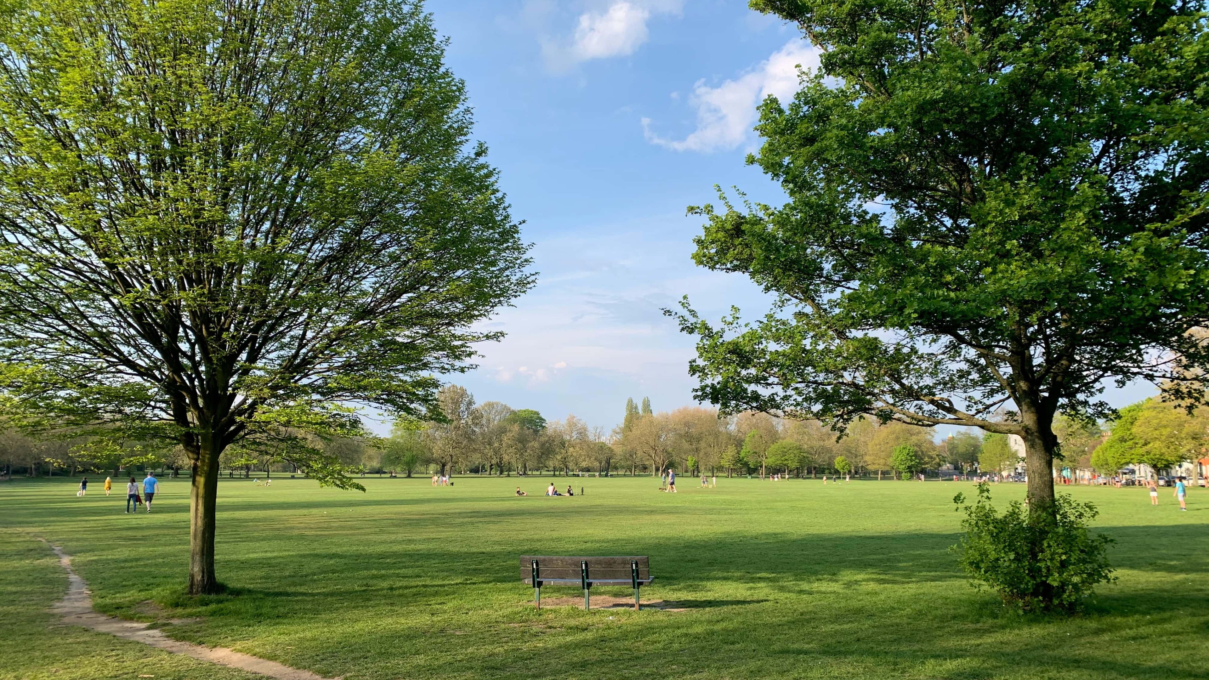 A busy park in London